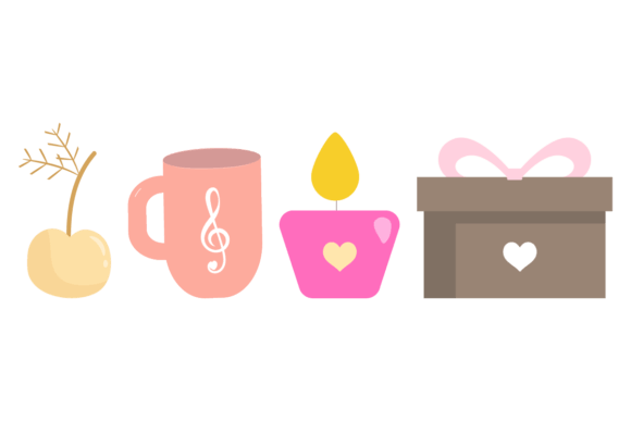 Cup Valentine Graphics Freebies