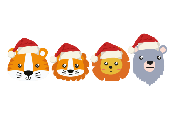 Cute Animal Christmas Graphics Freebies
