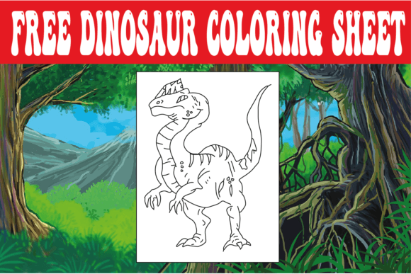 Free Dinosaur Coloring Sheet for Kids Graphics and Coloring Pages Amp