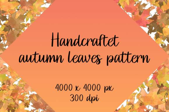 Handcrafted Autumn Leaves Pattern Graphics