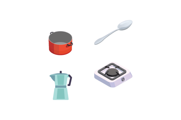 Kitchen Icon Graphic Design Vector