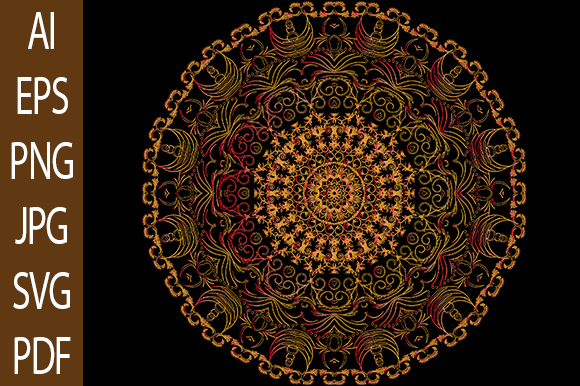 Mandala Vector Design V 86 Graphics Freebies