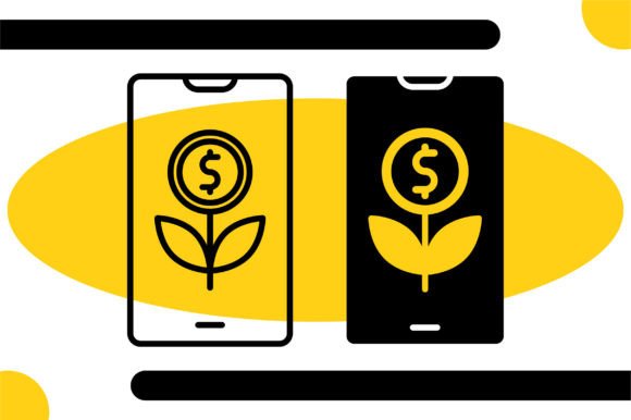 Online Investment Icon: Graphics for Freebies