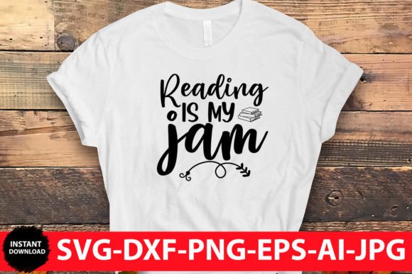 Reading is My Jam SVG: Graphics for Crafts
