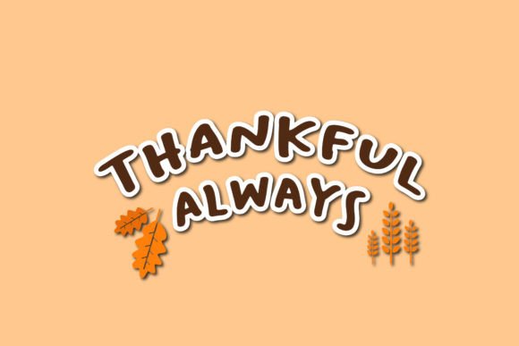 Thanksgiving Typography for Crafts and Graphics